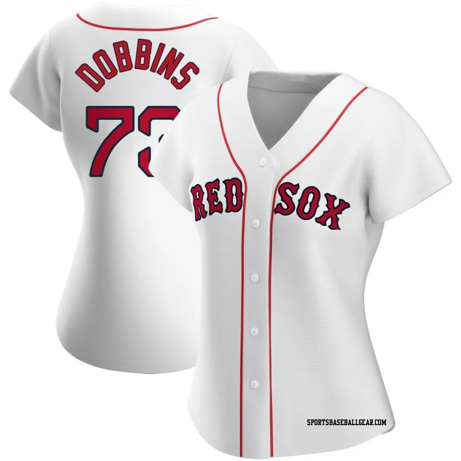 Hunter Dobbins Women's Boston Red Sox White Authentic Home Jersey