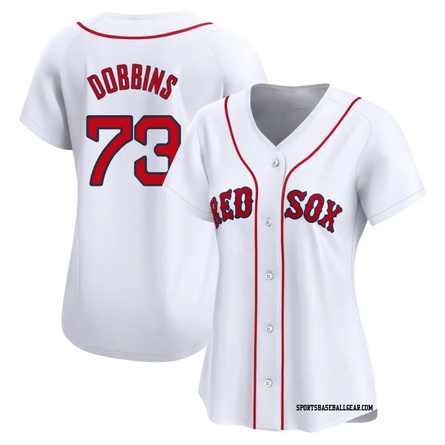 Hunter Dobbins Women's Boston Red Sox White Limited Home Jersey