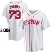 Hunter Dobbins Youth Boston Red Sox White Replica 2021 Patriots' Day Jersey