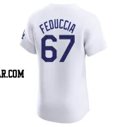 Hunter Feduccia Men's Los Angeles Dodgers White Elite Home Jersey