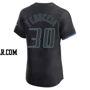 Hunter Feduccia Men's Tampa Bay Rays Charcoal Elite 2024 City Connect Jersey