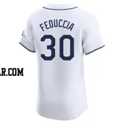 Hunter Feduccia Men's Tampa Bay Rays White Elite Home Jersey