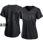 Hunter Feduccia Women's Tampa Bay Rays Black Authentic Pitch Fashion Jersey