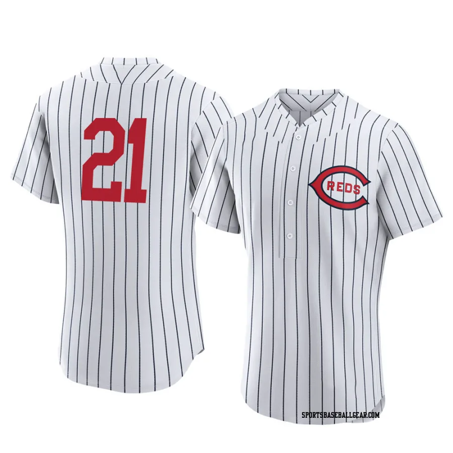 Hunter Greene Men's Cincinnati Reds White Authentic 2022 Field Of Dreams Jersey