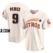 Hunter Pence Men's Houston Astros Cream Limited Throwback Cooperstown Collection Jersey