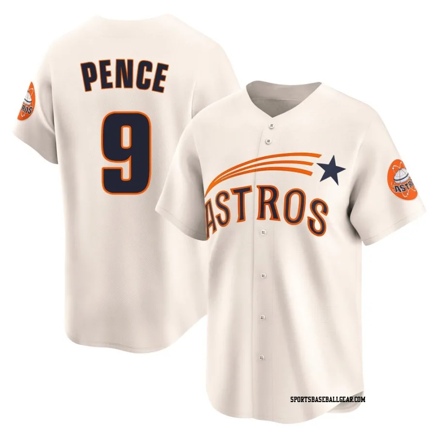 Hunter Pence Men's Houston Astros Cream Limited Throwback Cooperstown Collection Jersey