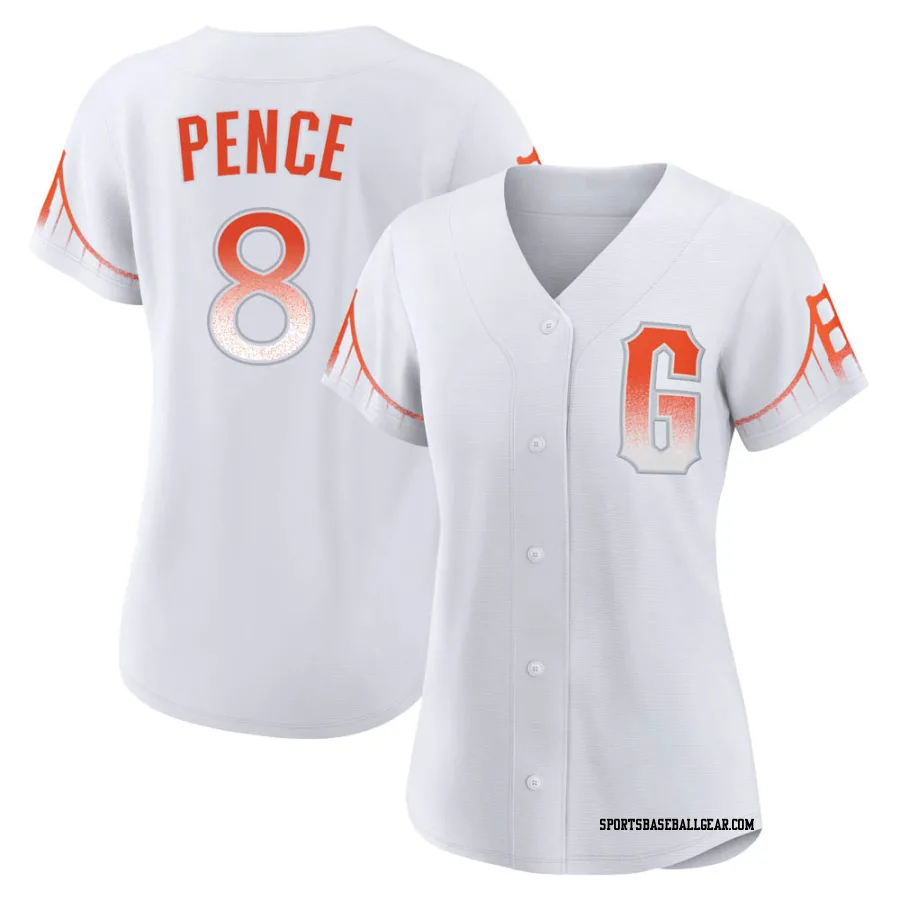 Hunter Pence Women's San Francisco Giants White Authentic 2021 City Connect Jersey
