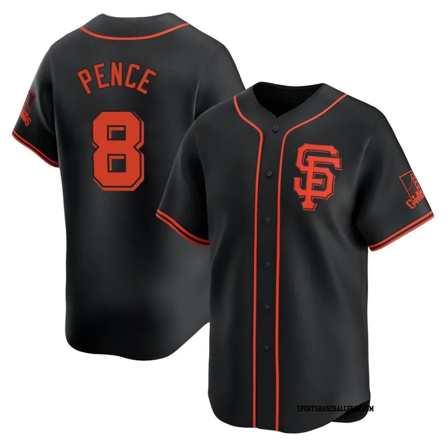 Hunter Pence Youth San Francisco Giants Black Limited Alternate Jersey