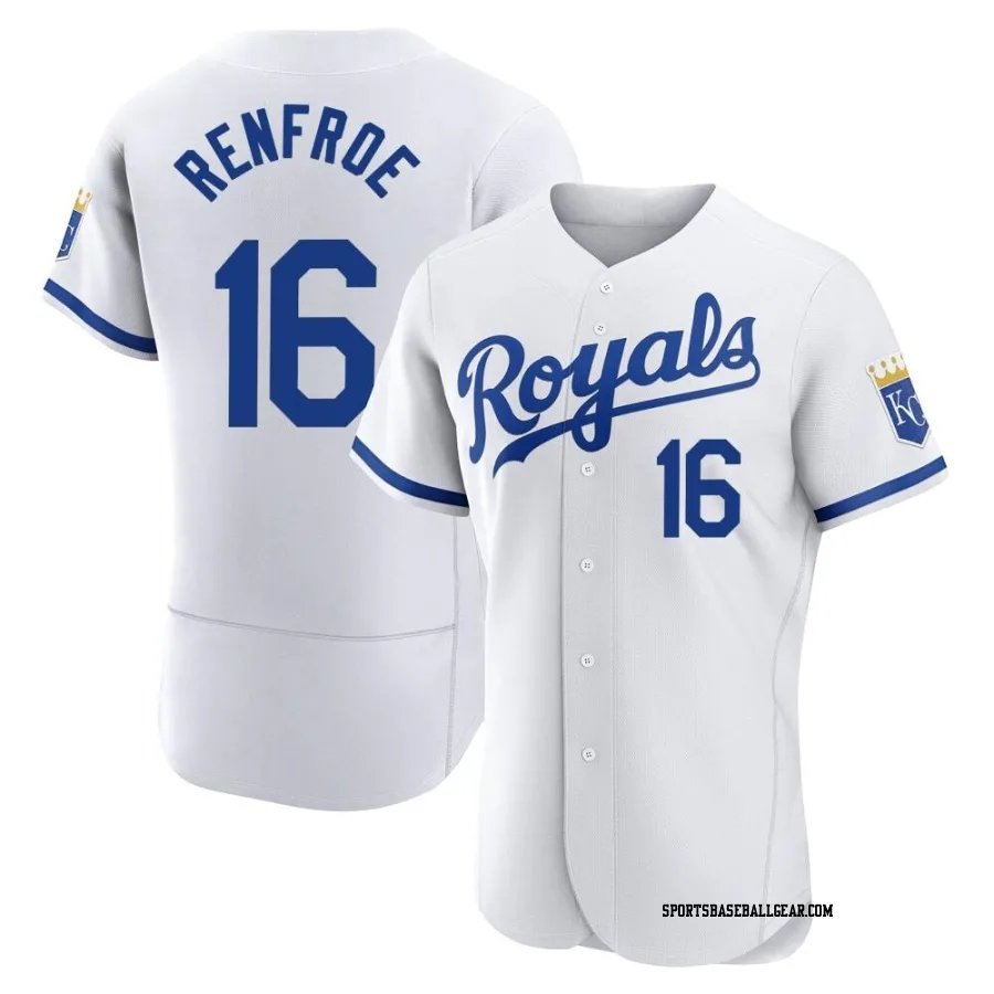 Hunter Renfroe Men's Kansas City Royals White Authentic 2022 Home Jersey