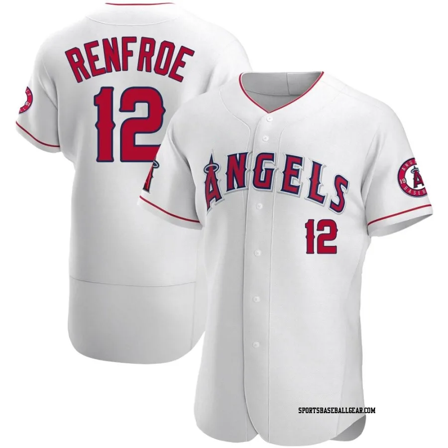 Hunter Renfroe Men's Los Angeles Angels White Authentic Jersey