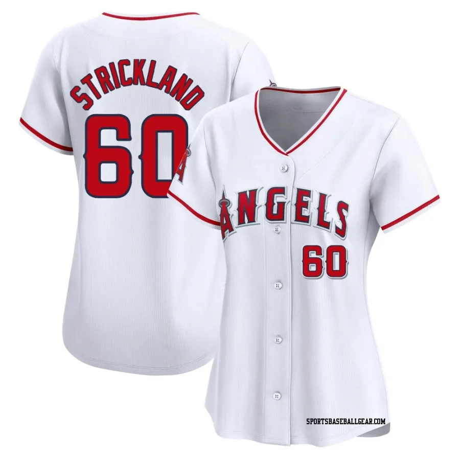 Hunter Strickland Women's Los Angeles Angels White Limited Home Jersey