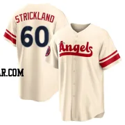 Hunter Strickland Youth Los Angeles Angels Cream Replica 2022 City Connect Jersey