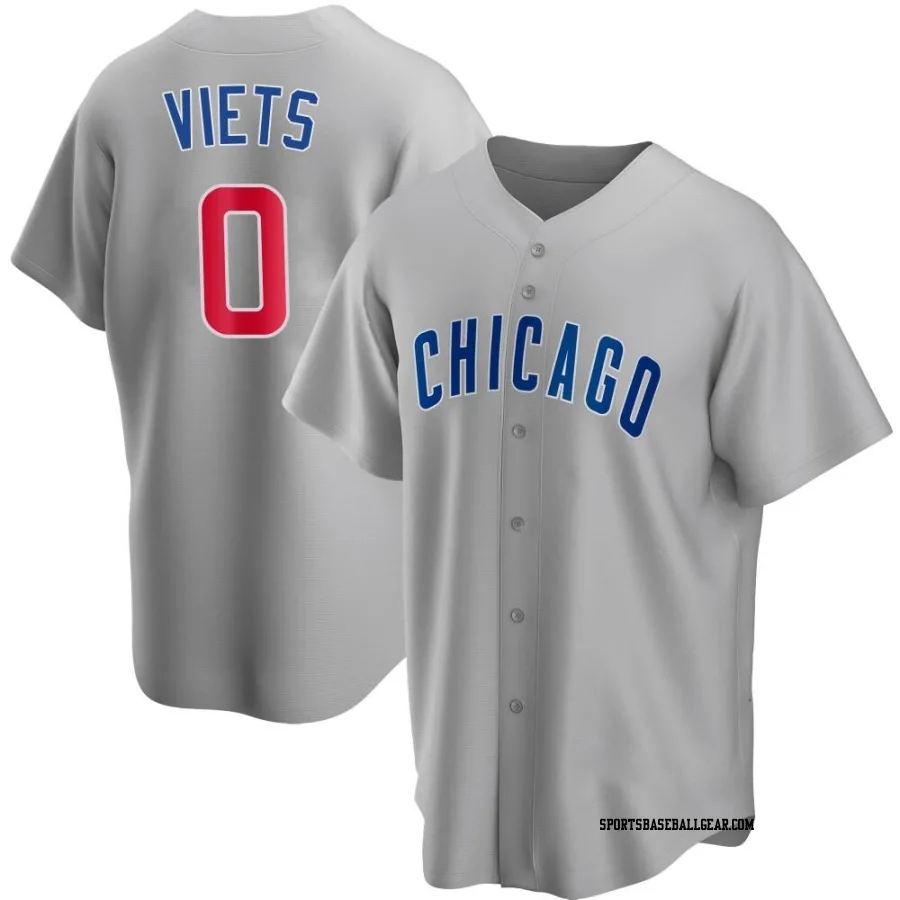 Hunter Viets Youth Chicago Cubs Gray Replica Road Jersey