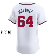 Hurston Waldrep Men's Atlanta Braves White Elite Home Jersey