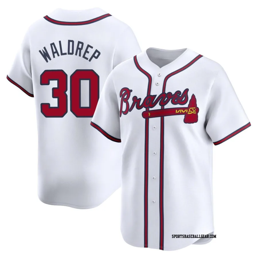 Hurston Waldrep Men's Atlanta Braves White Limited Home Jersey