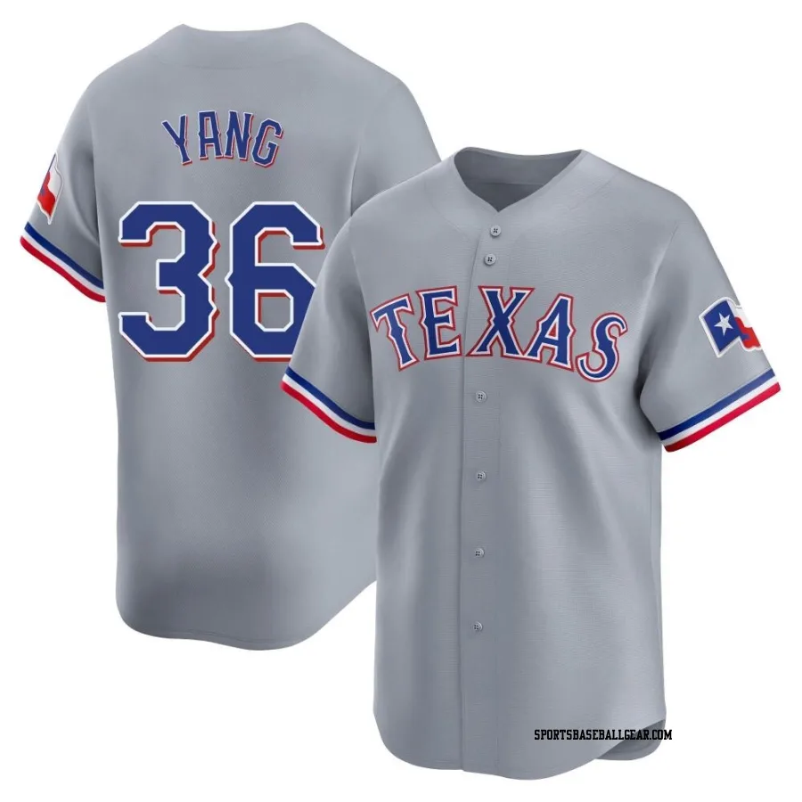 Hyeon-Jong Yang Men's Texas Rangers Gray Limited Away Jersey