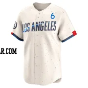 Hyeseong Kim Men's Los Angeles Dodgers Cream Limited 2024 City Connect Jersey
