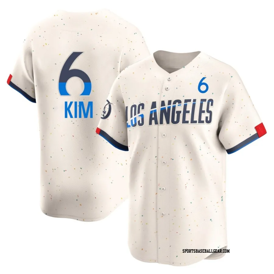Hyeseong Kim Men's Los Angeles Dodgers Cream Limited 2024 City Connect Jersey