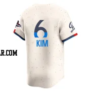 Hyeseong Kim Men's Los Angeles Dodgers Cream Limited 2024 City Connect World Series Champions Jersey