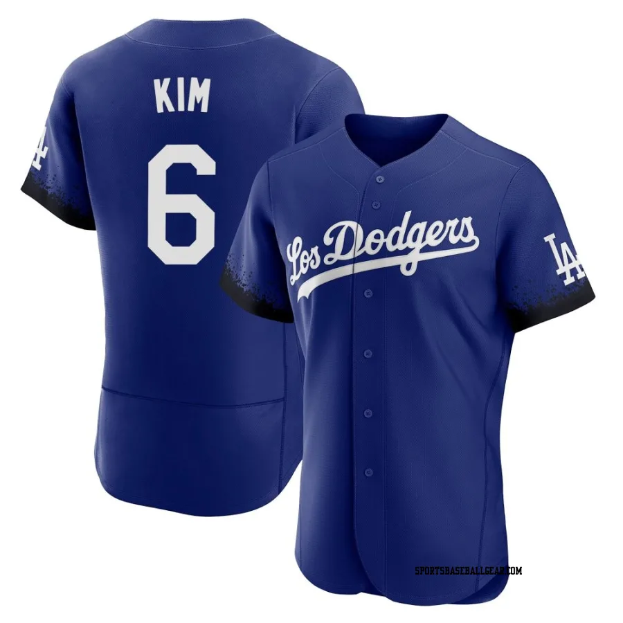 Hyeseong Kim Men's Los Angeles Dodgers Royal Authentic 2021 City Connect Jersey