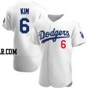 Hyeseong Kim Men's Los Angeles Dodgers White Authentic Home Jersey