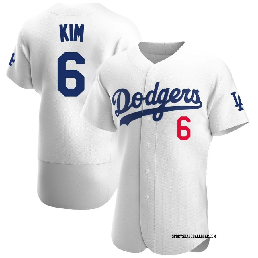 Hyeseong Kim Men's Los Angeles Dodgers White Authentic Home Jersey