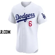 Hyeseong Kim Men's Los Angeles Dodgers White Elite Home Jersey