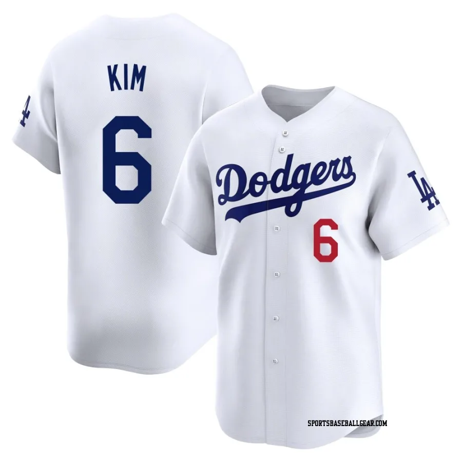 Hyeseong Kim Men's Los Angeles Dodgers White Limited Home Jersey