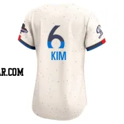 Hyeseong Kim Women's Los Angeles Dodgers Cream Limited 2024 City Connect World Series Champions Jersey