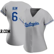 Hyeseong Kim Women's Los Angeles Dodgers Gray Authentic Road Jersey