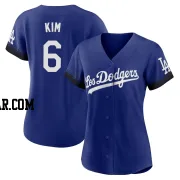 Hyeseong Kim Women's Los Angeles Dodgers Royal Replica 2021 City Connect Jersey