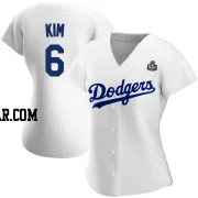 Hyeseong Kim Women's Los Angeles Dodgers White Authentic Home 2024 World Series Jersey