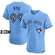 Hyun Jin Ryu Men's Toronto Blue Jays Blue Elite Powder Alternate Jersey