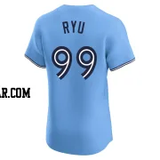 Hyun Jin Ryu Men's Toronto Blue Jays Blue Elite Powder Alternate Jersey