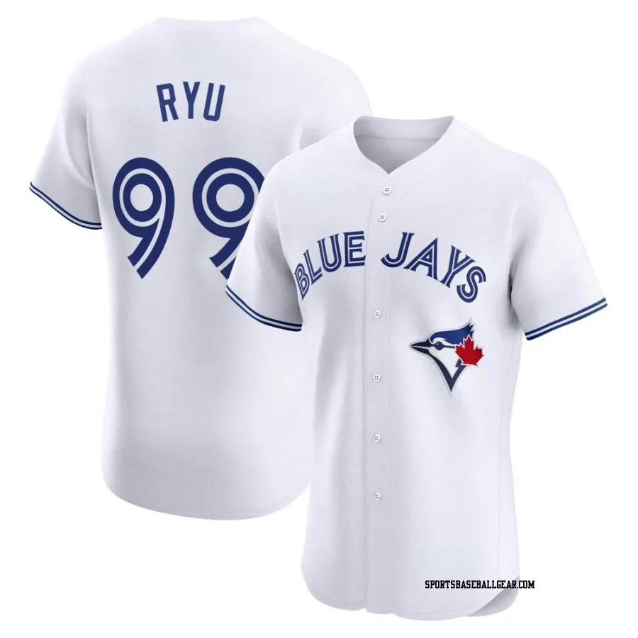 Hyun Jin Ryu Men's Toronto Blue Jays White Elite Home Jersey