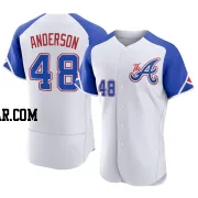 Ian Anderson Men's Atlanta Braves White Authentic 2023 City Connect Jersey