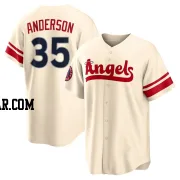Ian Anderson Men's Los Angeles Angels Cream Replica 2022 City Connect Jersey