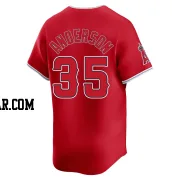 Ian Anderson Men's Los Angeles Angels Red Limited Alternate Jersey