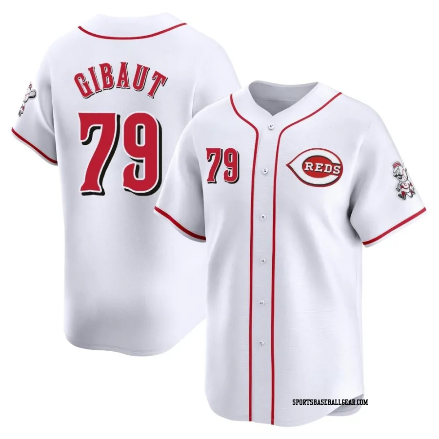 Ian Gibaut Men's Cincinnati Reds White Limited Home Jersey