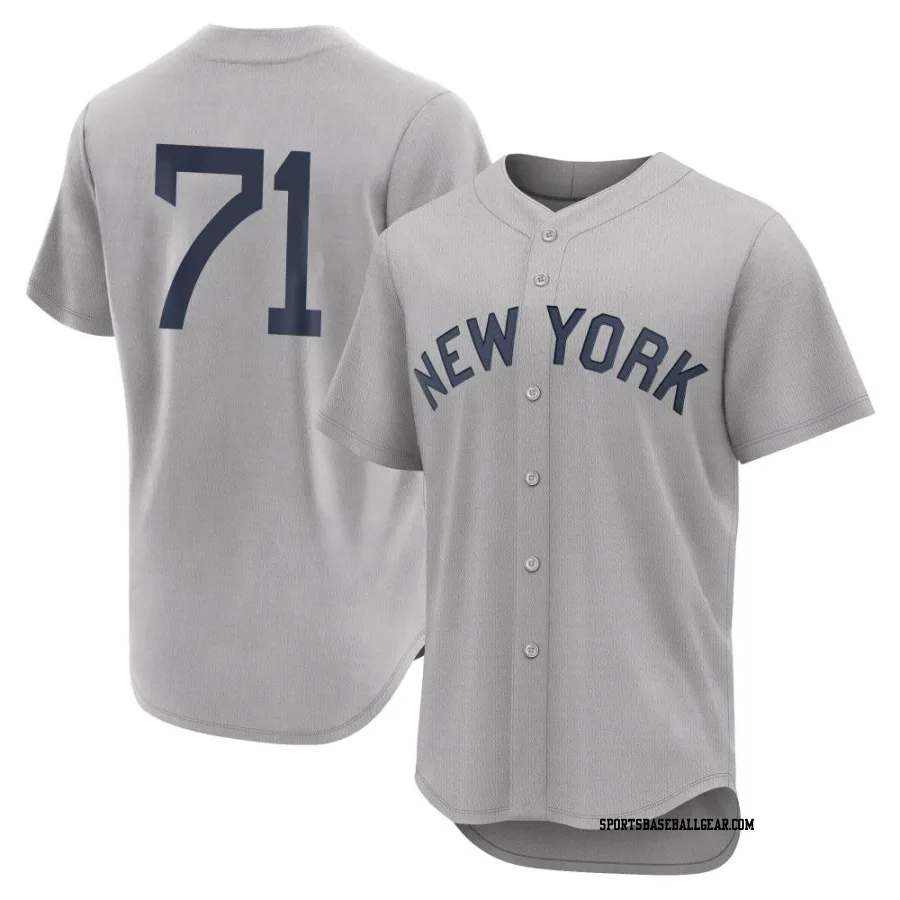 Ian Hamilton Men's New York Yankees Gray Authentic 2021 Field of Dreams Jersey