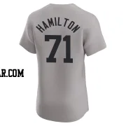 Ian Hamilton Men's New York Yankees Gray Elite Road Jersey