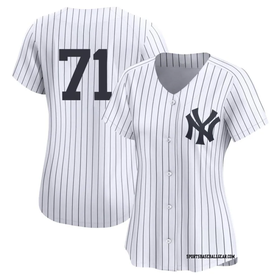 Ian Hamilton Women's New York Yankees White Limited Yankee Home 2nd Jersey