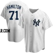 Ian Hamilton Youth New York Yankees White Replica Home Jersey