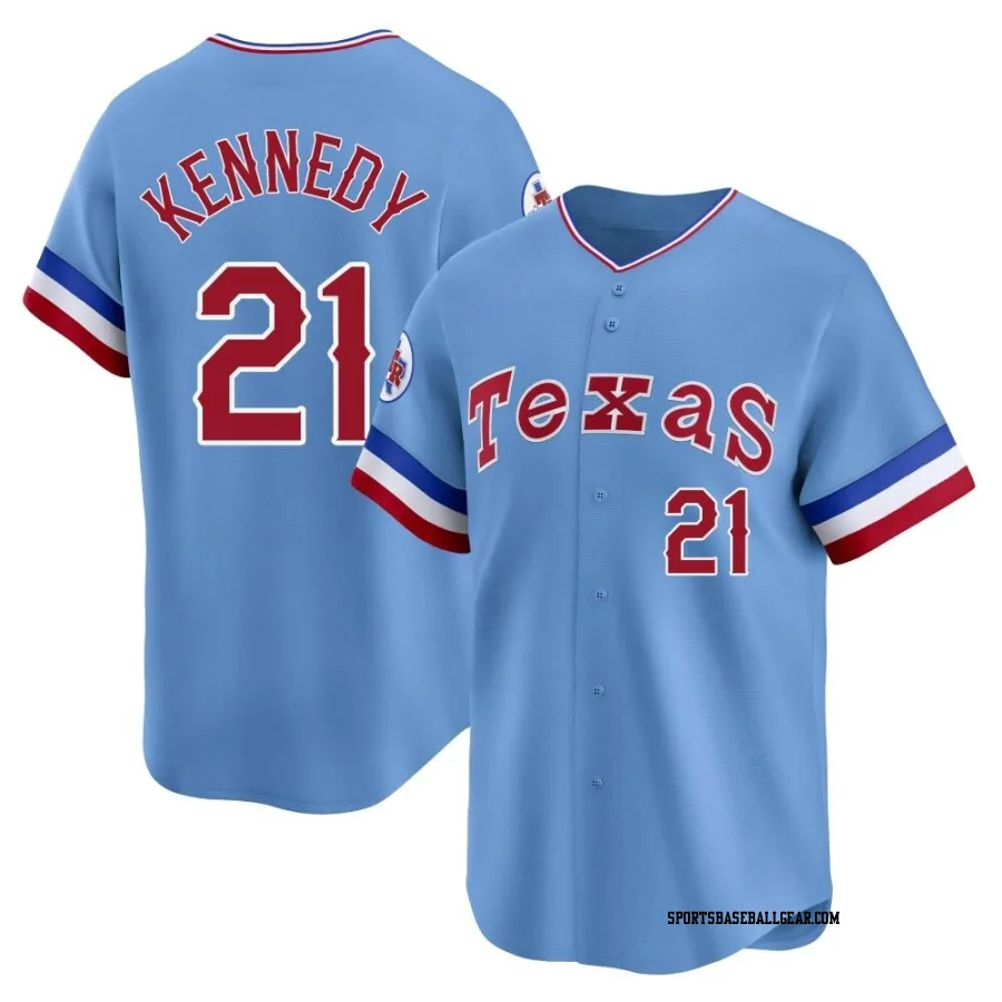 Ian Kennedy Youth Texas Rangers Light Blue Limited Cooperstown Collection Jersey