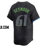 Ian Seymour Youth Tampa Bay Rays Charcoal Limited 2024 City Connect Jersey