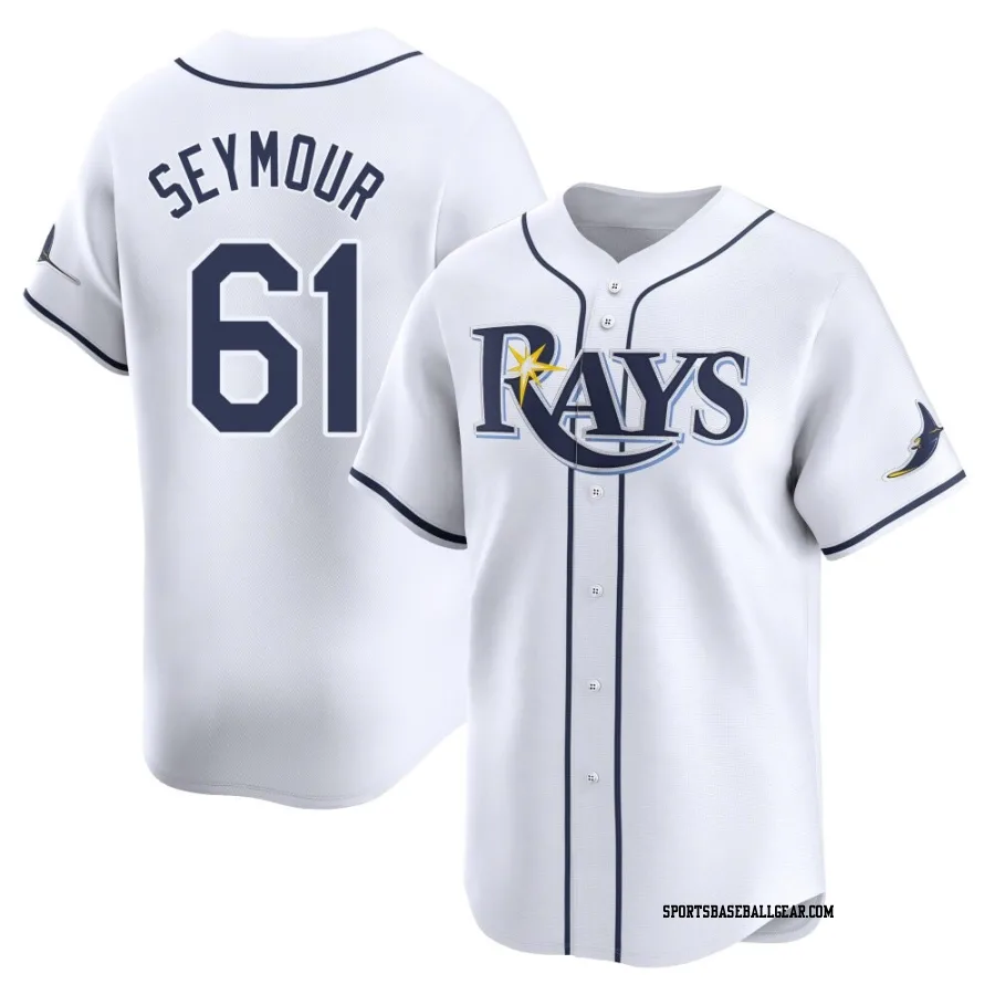Ian Seymour Youth Tampa Bay Rays White Limited Home Jersey