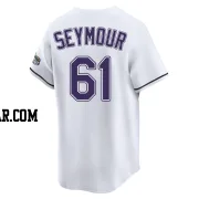 Ian Seymour Youth Tampa Bay Rays White Limited Throwback Cooperstown Jersey