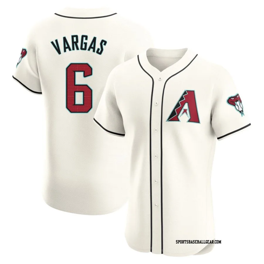 Ildemaro Vargas Men's Arizona Diamondbacks Cream Elite Home Jersey