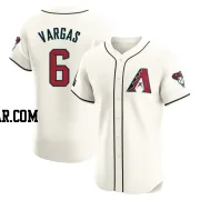 Ildemaro Vargas Men's Arizona Diamondbacks Cream Elite Home Patch Jersey