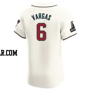 Ildemaro Vargas Men's Arizona Diamondbacks Cream Elite Home Patch Jersey
